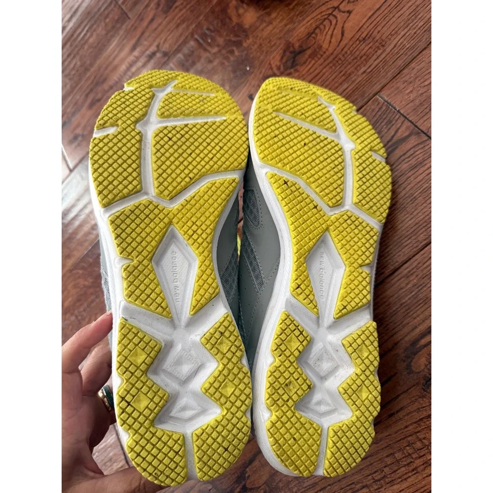 New Balance 577 Womens Training Shoes Grey Neon Yellow WX577LA Size 11